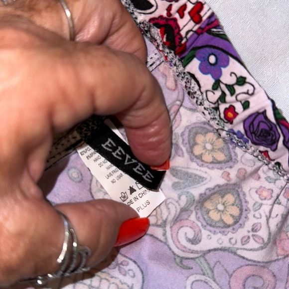 Sugar Skull Leggings size  XL Plus - Picture 3 of 8